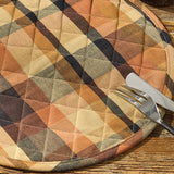 Harvest Plaid Quilted Placemats Set of 4-Lange General Store