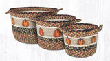 Harvest Pumpkin Braided Baskets-Lange General Store