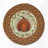 Harvest Pumpkin Braided Chair Pad-Lange General Store