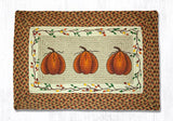 Harvest Pumpkin Braided Rug-Lange General Store