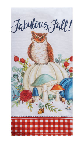 Harvest Wishes Fabulous Fall Terry Towel-Lange General Store