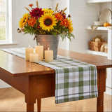 Hayson Sage Plaid Table Runners