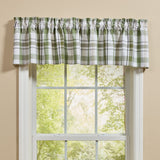 Hayson Sage Plaid Valance