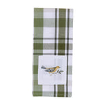 Hayson Sage Plaid Goldfinch Dishtowel-Lange General Store
