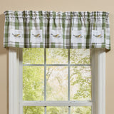 Hayson Sage Plaid Patch Valance