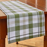 Hayson Sage Plaid Table Runners