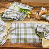 Hayson Sage Plaid Table Runners-Lange General Store