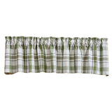 Hayson Sage Plaid Valance