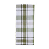 Hayson Sage Plaid Waffle Dishtowel