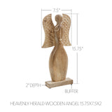 Heavenly Herald Wooden Angel