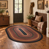 Heirloom Farm Collection Braided Rugs - Oval