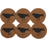 Heirloom Farm Crow Braided Coasters-Lange General Store