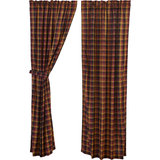 Heritage Farms Primitive Check Panel Curtains-Lange General Store