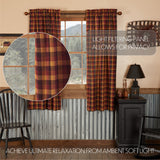 Heirloom Farm Primitive Check Short Panel Curtains