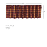 Heirloom Farm Primitive Check Valance