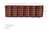 Heirloom Farm Primitive Check Valance