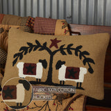 Heirloom Farm Sheep Hooked Pillow-Lange General Store