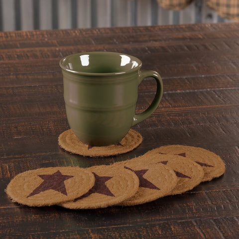 Heirloom Farm Star Braided Coasters-Lange General Store