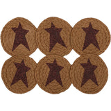 Heirloom Farm Star Braided Coasters-Lange General Store