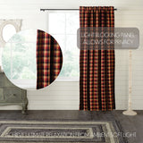 Heirloom Farms Primitive Check Blackout Panel Curtain-Lange General Store