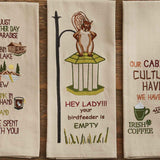 Hey Lady! Out Of Birdseed Dishtowel-Lange General Store