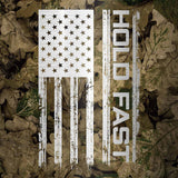 Hold Fast Hunting Camo Flag Stainless Steel Tumbler-Lange General Store