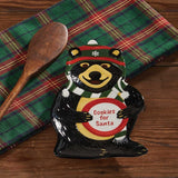 Holiday Bear Cookies For Santa Spoon Rest