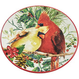 Holiday Cardinal Love Dessert Plates-Lange General Store