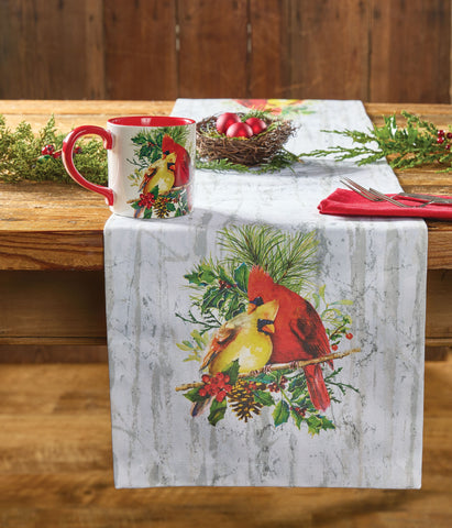 Holiday Cardinal Love Table Runner 54"-Lange General Store
