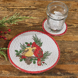 Holiday Cardinal Love Trivet 8" Set of 2-Lange General Store