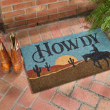 Howdy Cowboy Door Mat-Lange General Store