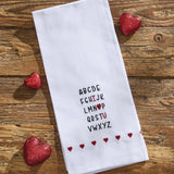 I Love U Alphabet Towel-Lange General Store