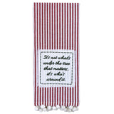 It's Who's Around It Patch Stripe Dishtowel-Lange General Store