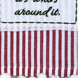 It's Who's Around It Patch Stripe Dishtowel-Lange General Store