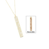 Ivory Palm Vertical Bar Necklace-Lange General Store