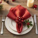 Jingle Bell Red Napkin Rings-Lange General Store