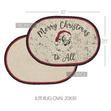 Jolly Ole Santa Braided Rug - 20" x 30"-Lange General Store