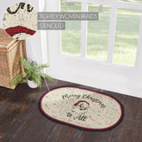 Jolly Ole Santa Braided Rug - 20" x 30"-Lange General Store