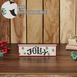 Jolly Snowflake Block Sign-Lange General Store