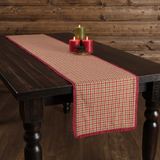 Jonathan Plaid Ruffled Table Runners-Lange General Store