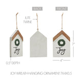 Joy Wreath Hanging Ornament-Lange General Store