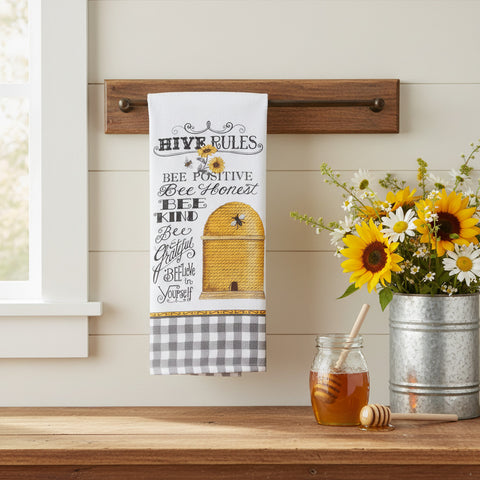 Just Bees Hive Rules Terry Towel-Lange General Store