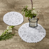 Kadia White Lace Doily Set of 2-Lange General Store