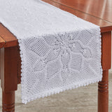 Kadia White Lace Table Runner-Lange General Store