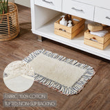 Kaila Ticking Blue Bath Mat-Lange General Store