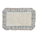 Kaila Ticking Blue Bath Mat-Lange General Store