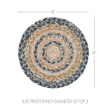 Kayley Braided Trivet 8" Set of 3