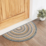 Navy Rose Collection Braided Rugs - Oval - Lange General Store