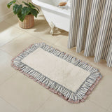 Kaila Ticking Blue Bath Mat-Lange General Store