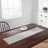 Kayley Ticking Stripe Ruffled Table Runners-Lange General Store